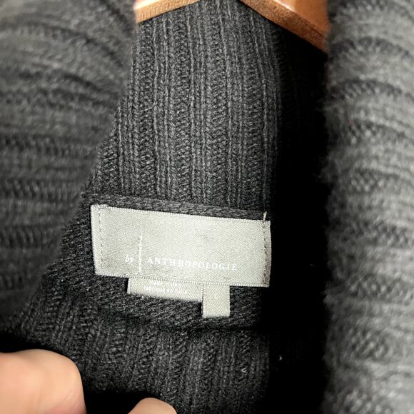 Anthropologie Black Cowl Neck Sweater - Picture 3 of 5